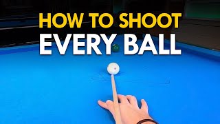 Pool Lesson  How to Shoot Every Ball  Step by Step [upl. by Olympe]