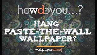 How to hang paste the wall wallpaper [upl. by Col]