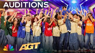 Dance Crew Espiritu Brings The ENERGY  Auditions  AGT 2024 [upl. by Thorstein]