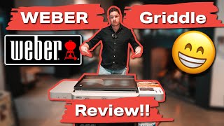 New 2023 Weber Griddle Review  Check out the Burners on this thing [upl. by Adelia117]