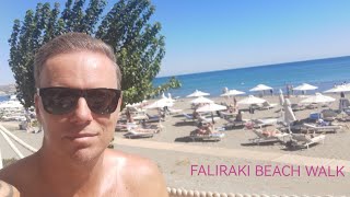 Faliraki Beach walk [upl. by Hooge]