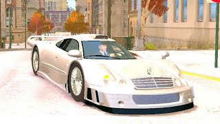 GRAND THEFT AUTO IV MERCEDES CLK GTR CRASH TESTING HD [upl. by Dnomaid]