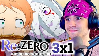 AND WE ARE BACK 💀  ReZero Season 3 Episode 1 REACTION [upl. by Adnolehs]