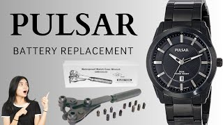 Pulsar Watch Battery  Pulsar Battery Replacement  Watch Battery Replacement  DIY  FYP [upl. by Eirameinna]