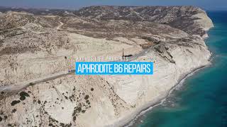 Aphrodite Birthplace B6 Road Repairs Cyprus July 2021 [upl. by Kassab41]