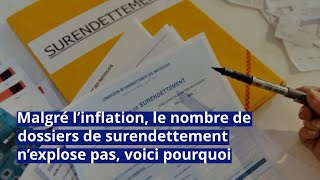 Malgré l’inflation le nombre de dossiers de surendettement n’explose pas voici pourquoi [upl. by Jann]