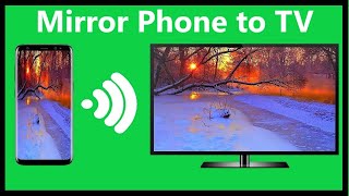 Screen Mirror Android Phone to TV for Free Connect your phone to TV Howtosolveit [upl. by Hamer825]