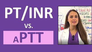 PTINR vs aPTT PTT Nursing Explained NCLEX Lab Values [upl. by Eadmund962]