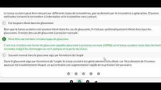 GLAUCOME CONGÉNITAL Glaucomes Chroniques A partie 1 qcm externat et residanat alger [upl. by Leugimsiul35]