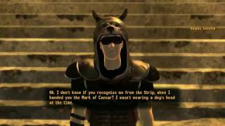 Fallout New Vegas PC  Neutral Courier Meeting Vulpes at Nipton After Getting the Mark of Caesar [upl. by Eelessej651]