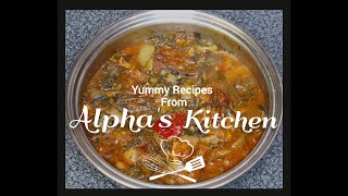 RED BREAM FISH AND NGAI NGAI SPINACH STEW  CONGOLESE RECIPES  ALPHAS KITCHEN shorts [upl. by Dahle799]