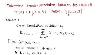 Solved Problem Cross Correlation [upl. by Letnwahs]