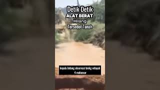 Detik Detik Alat Berat Hilang Tersedot Tanah beritaterkini [upl. by Acirrehs]