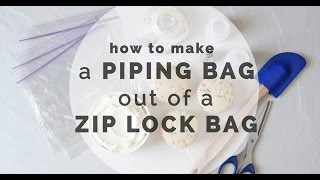 How to Make a Piping Bag Out of Zip Lock Bag  Yummy Ph [upl. by Adyaj]