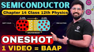 Semiconductor Oneshot Class 12  Physics Chapter 14 Class 12 Oneshot  CBSE JEE NEET [upl. by Htiekel]