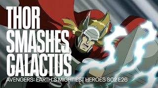 Thor smashes Galactus  Avengers Earth´s Mightiest Heroes [upl. by Krawczyk]