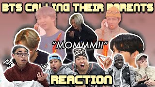 OUR FIRST TIME WATCHING BTS CALLING THEIR PARENTS [upl. by Binah]