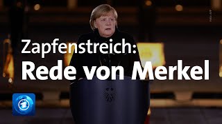 Großer Zapfenstreich Rede von Kanzlerin Merkel [upl. by Hnid690]