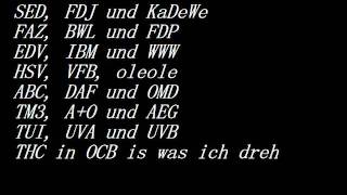 MFG mit freundlichen Grüßen Fanta4 mit lyrics [upl. by Stannwood]