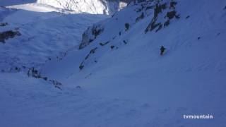 Clip balade sous la Face Ouest des Drus Chamonix MontBlanc ski de randonnée montagne [upl. by Renmus]