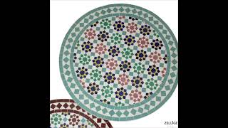 table zellige design handmade traditional tiles tangiers tangiermorocco tangermaroc [upl. by Zucker192]