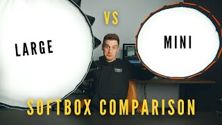 Large Softbox vs Mini Softbox comparison  Is the mini good enough [upl. by Ludly]