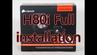 Corsair Hydro Series h80i Full fitting [upl. by Michelsen900]