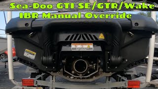 SeaDoo GTI SE 170GTRWake  How to Override IBR  StepbyStep Guide [upl. by Anihsit255]