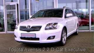 Toyota Avensis 22 DCat Executive 2008 weiss 086354 wwwautohausbizsuklueneburg [upl. by Eyak]