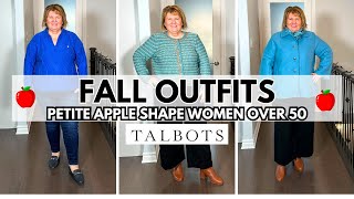 Talbots FALL Clothing Haul for Women Over 50 Petite Apple Shape🍁🍎 [upl. by Licna]