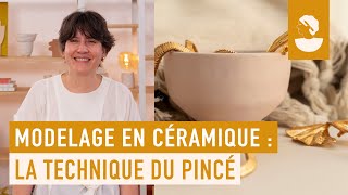 Modelage en céramique  la technique du pincée [upl. by Anna-Diana714]