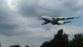 Landing Antonov 225 AN225 Eindhoven Airport EHEH [upl. by Reema]