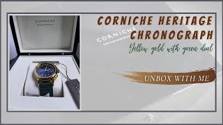 UNBOX WITH ME Corniche Heritage Chronograph  unboxing watchunboxing menswatches cornichewatch [upl. by Nahsaj]