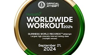 Worldwide Workout 2024  World Record India Guiness World Record Official Attempt [upl. by Nire]