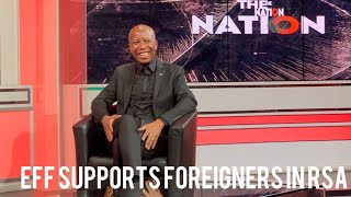 Julius Malema President of Economic Freedom Fighters supports foreigners in South Africa [upl. by Johnnie]