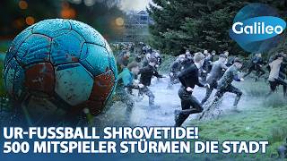 UrFußball Shrovetide 500 Mitspielerinnen und die ganze Stadt als Spielfeld [upl. by Elbys]