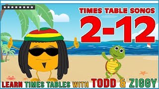 Times Table Songs 2  12 Learn Multiplication with Todd amp Ziggy The Fun Way [upl. by Erual141]