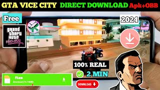 HOW TO DOWNLOAD GTA VICE CITY ANDROID 111213 NO CRASH NO LAG 🤯 [upl. by Ennairrek]