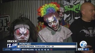 Erebus Haunted Attraction scaring up Halloween fun in Pontiac [upl. by Hatnamas]