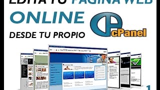 como editar una pagina web desde Cpanel online [upl. by Lucine]