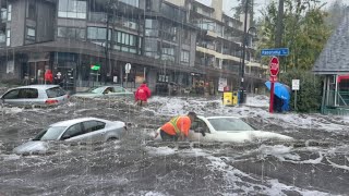 5 Minutes ago Chaos in Canada in Metro Vancouver BC Highways turn into oceans [upl. by Katzen161]