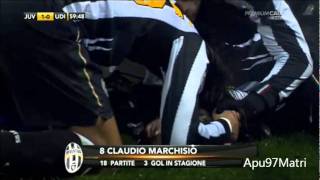 Marchisio goal di rovesciata in JuventusUdinese 12 300111 HD [upl. by Obara401]