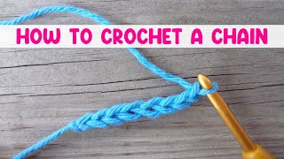 How to Crochet a Chain For The Absolute Beginner [upl. by Ashbaugh]