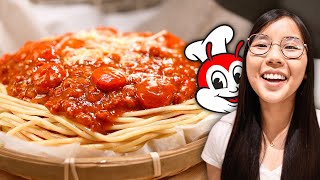 Jollibee Filipino Spaghetti RECIPE 🔥 Sweet amp Savory COPYCAT [upl. by Airetahs]