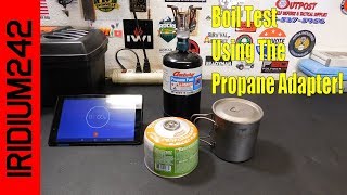 Boil Test Propane With Adapter VS Iso Butane [upl. by Yule]