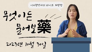 라이브 처방전 42 2023년 10월 30일 무엇이든 물어보약藥 [upl. by Evaleen]