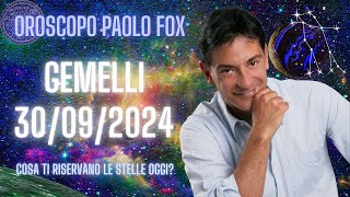 Gemelli ♊️ LOroscopo di Paolo Fox  30 Settembre 2024  Mattinata sportiva ma faticosa [upl. by Aileon]