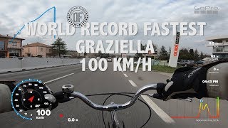 100KMH  The fastest bicycle thief of all times  WORLD RECORD FASTEST GRAZIELLA [upl. by Mora159]