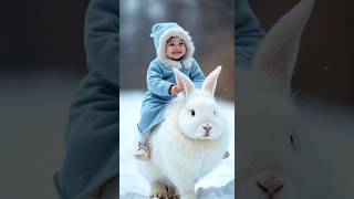 Magical Winter Ride on a Giant Bunny [upl. by Annayi]