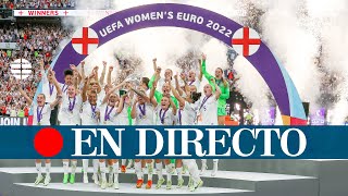 DIRECTO  Inglaterra celebra la victoria de la Eurocopa femenina 2022 [upl. by Rovert72]